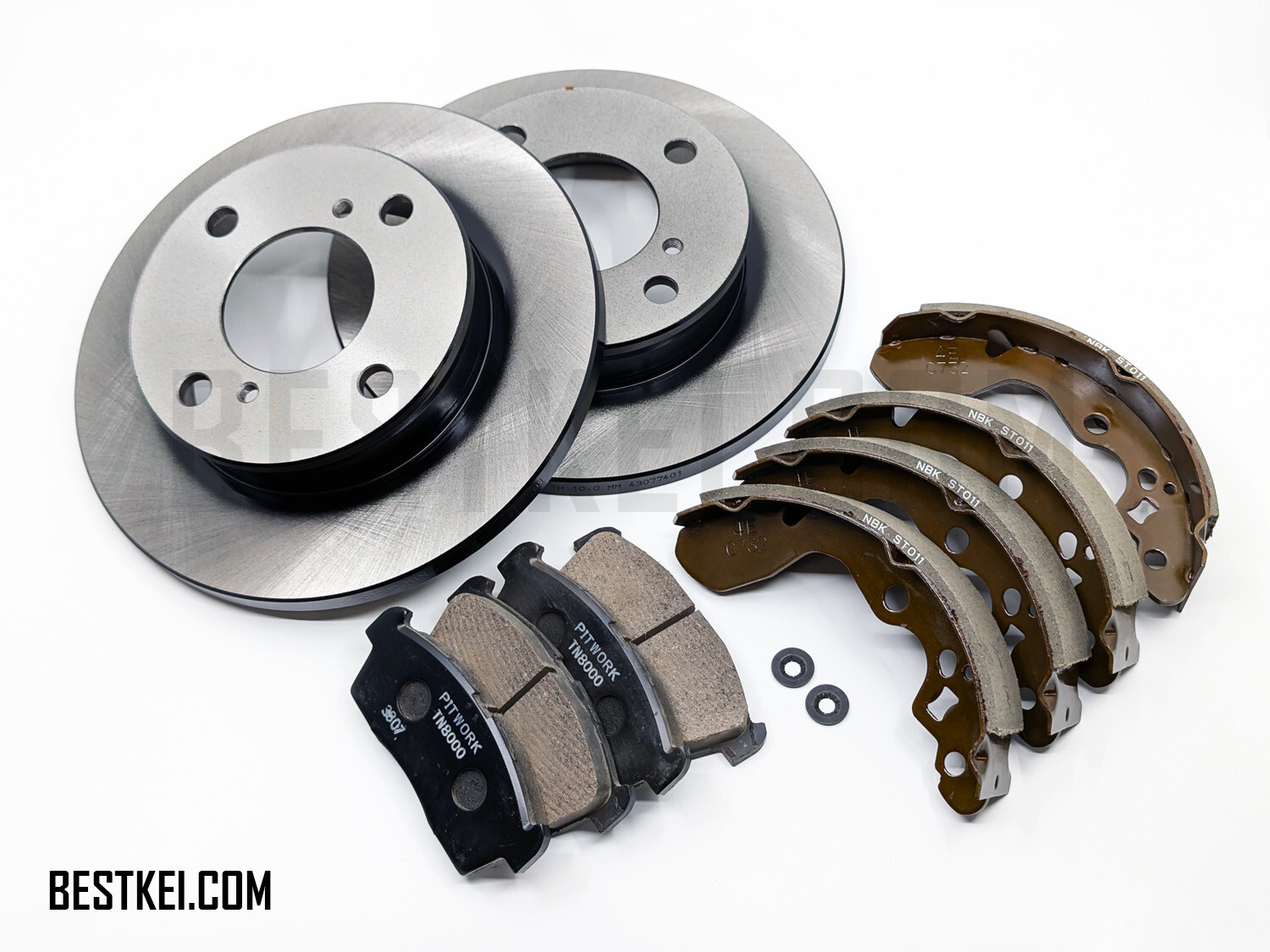 DA63T Suzuki Carry Brake Pad, Rotor, Shoe Set